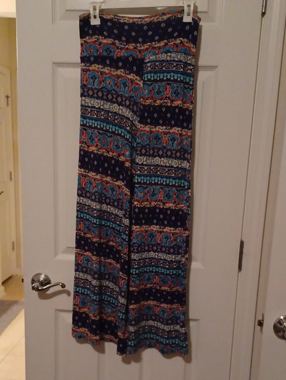 Women's Blush Pink A-Line Midi Skirt And Colorful Very Soft Skirt Size M
